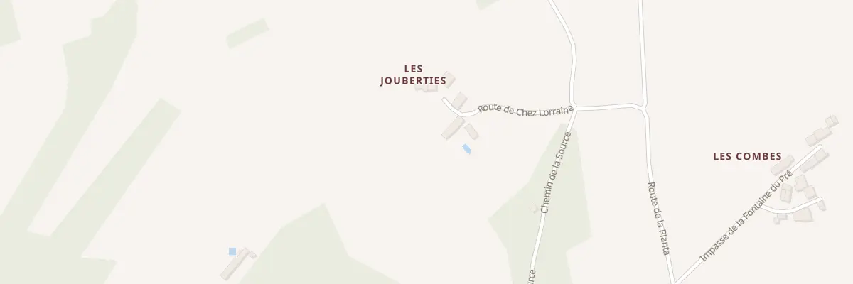 Plan du 86 Les Jouberties Sud à Allemans