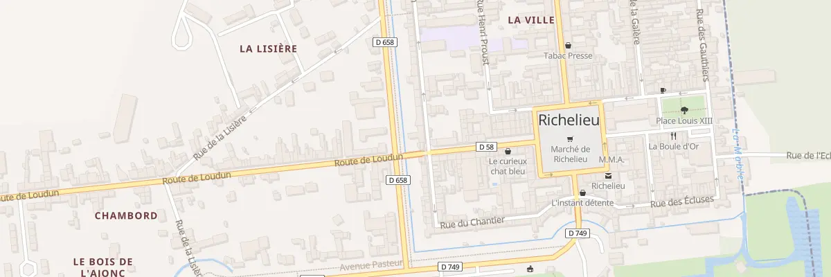 Plan du 2 Rue Bourbon à Richelieu