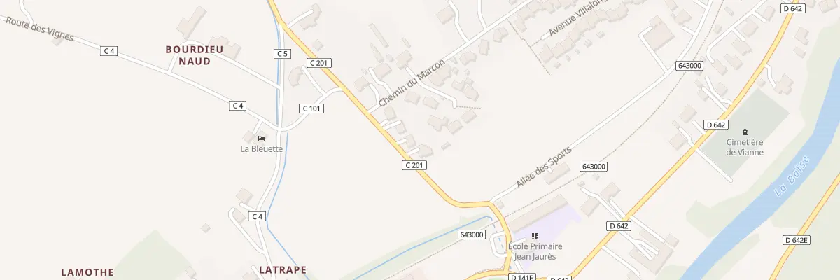 Plan du 4 Rte du Maréchal à Vianne