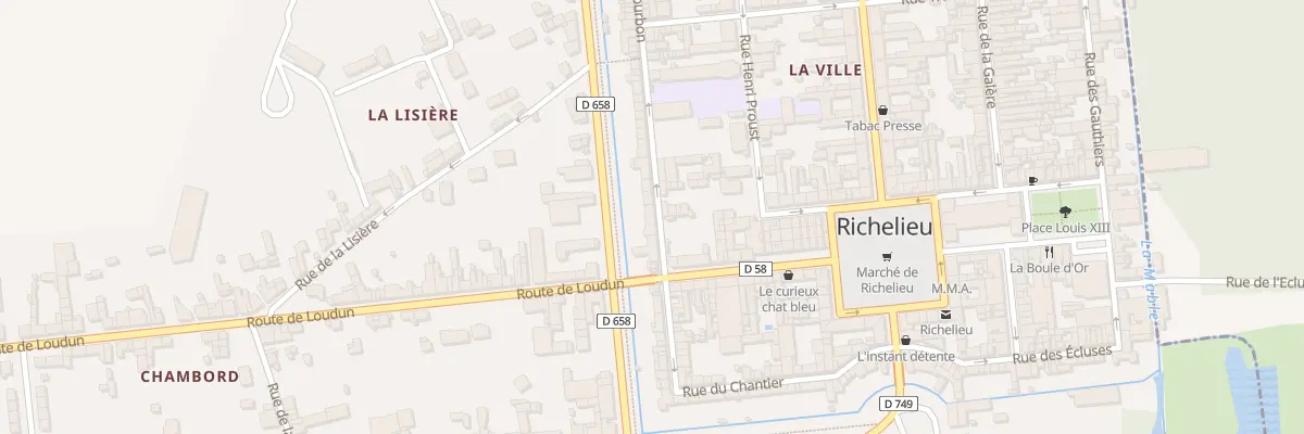 Plan du 6 Rue Bourbon à Richelieu