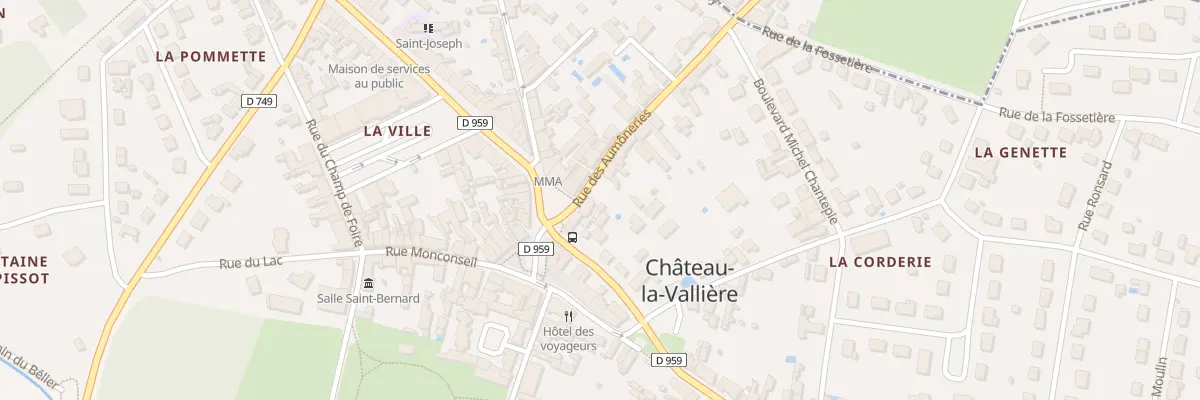 Plan du 4 Rue des Aumôneries à Château-la-Vallière