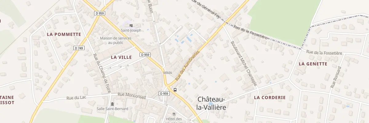 Plan du 7 Rue des Aumôneries à Château-la-Vallière
