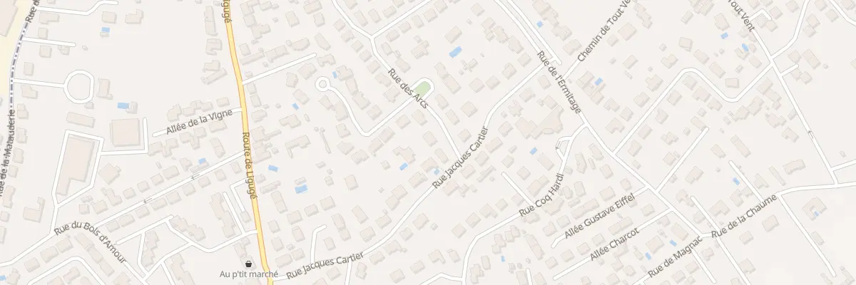 Plan du 36 Rue des Arcs à Saint-Benoît