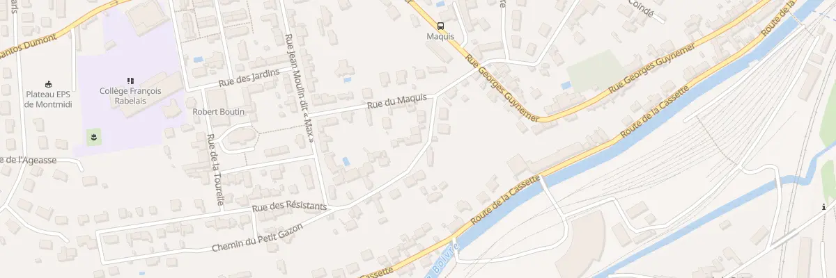 Plan du 6 Rue des Resistants à Poitiers