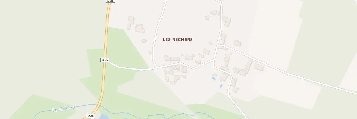 Plan du 16 Les Rechers à Genouillé