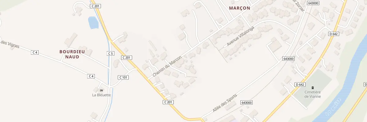 Plan du 2A Che du Marcon à Vianne