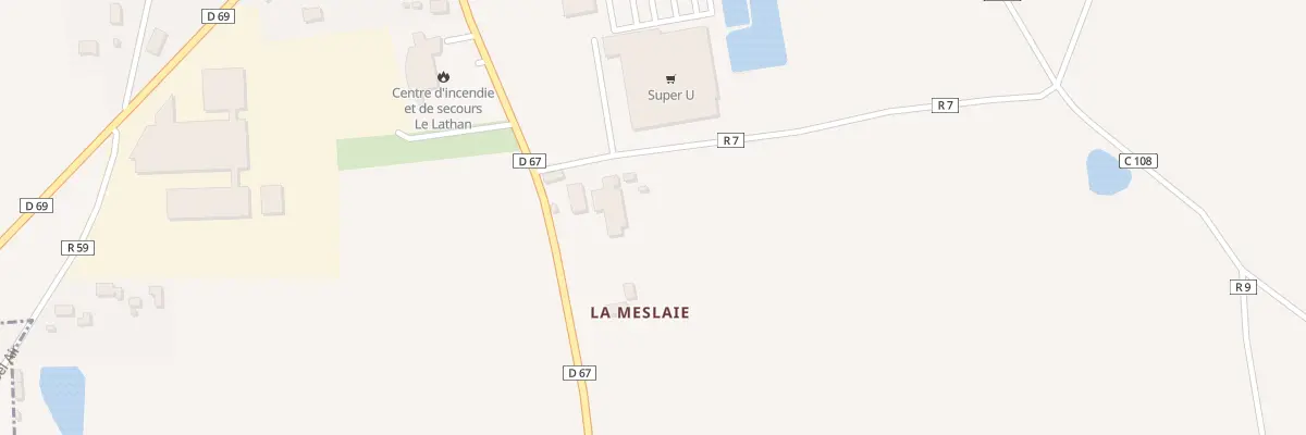 Plan du 370 La Meslaie à Savigné-sur-Lathan