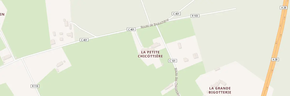 Plan du 1140 Rte de Beauchene à Parigné-l’Évêque