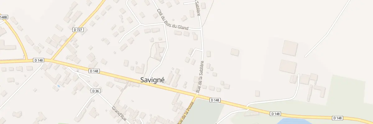 Plan du 1 Imp de la Sablière à Savigné