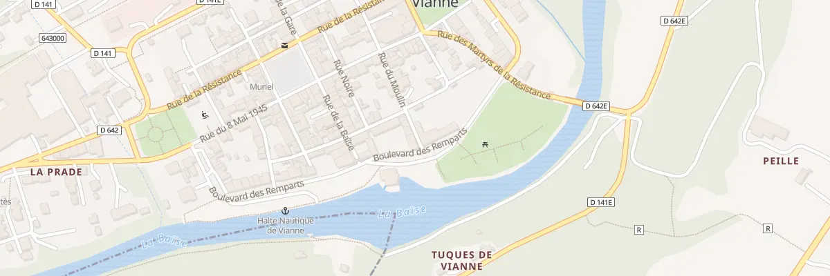 Plan du 1 Rue du Moulin à Vianne