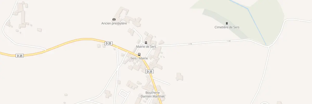 Plan du 5022 Le Bourg à Sers