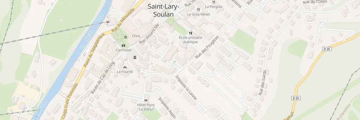 Plan du 16 Rue des Fougeres à Saint-Lary-Soulan