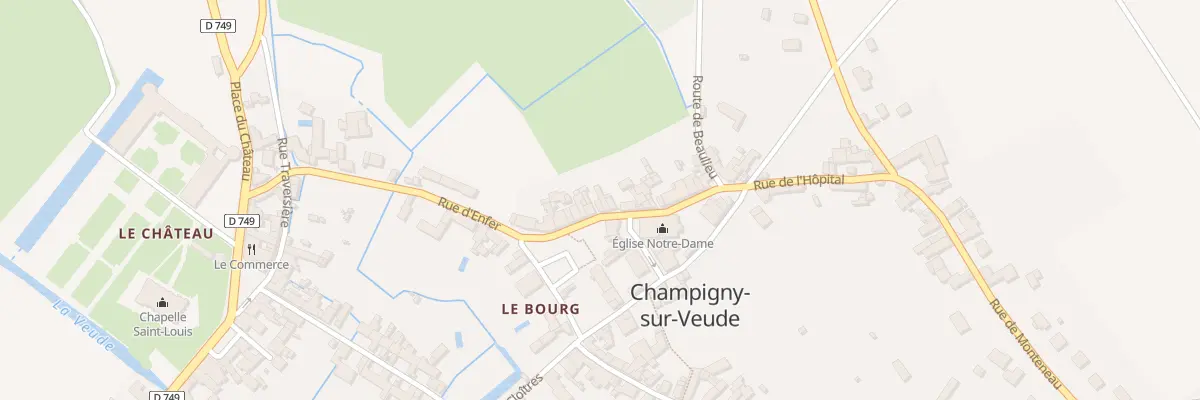 Plan du 14 Rue de l’Hôpital à Champigny-sur-Veude