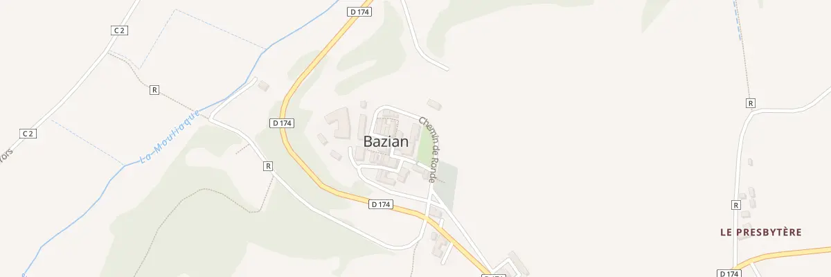 Plan du 282 Chem de Ronde à Bazian