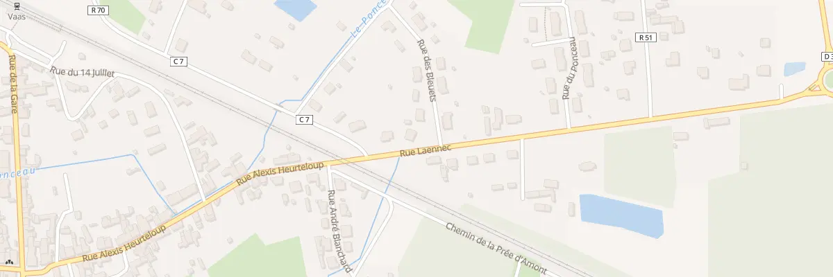 Plan du 1 Rue des Bleuets à Vaas