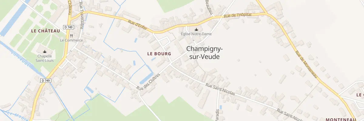 Plan du 3 Rue de la Mairie à Champigny-sur-Veude