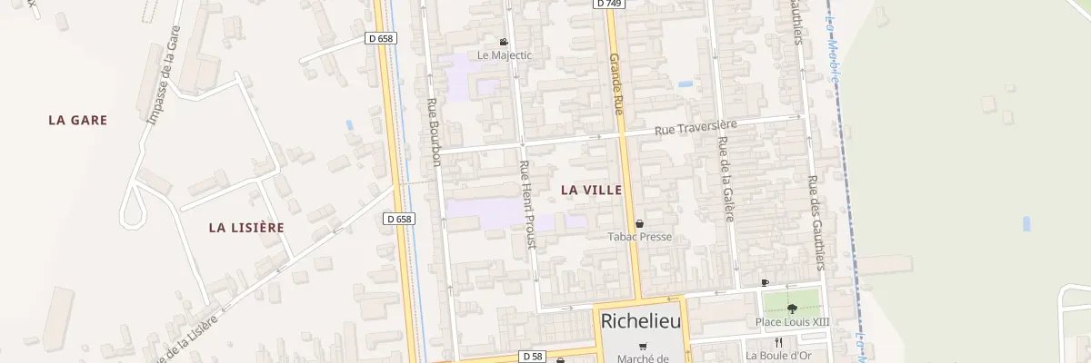 Plan du 14 Grande Rue à Richelieu
