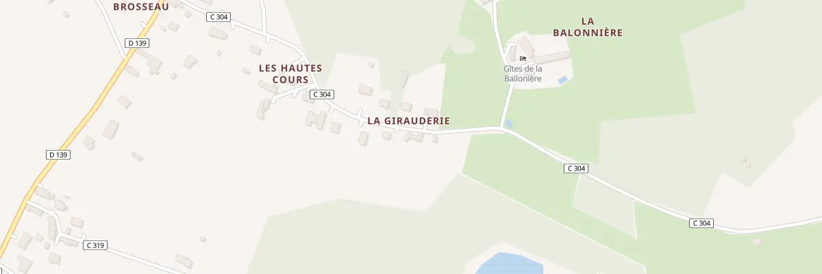 Plan du 133 La Girauderie à Saint-Benoît-la-Forêt