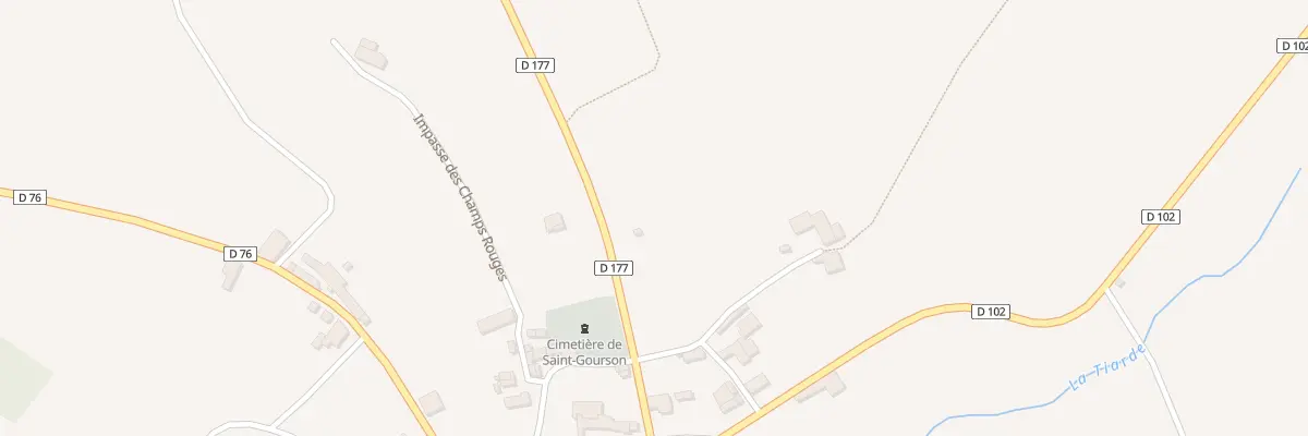 Plan du 8 Rte de Saint-jacques à Saint-Gourson