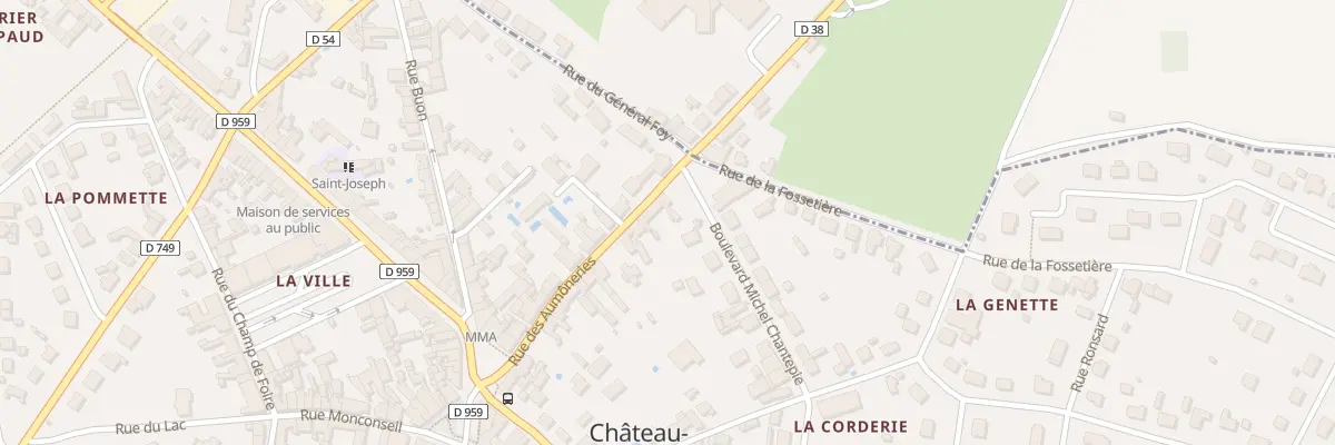 Plan du 26 Rue des Aumôneries à Château-la-Vallière