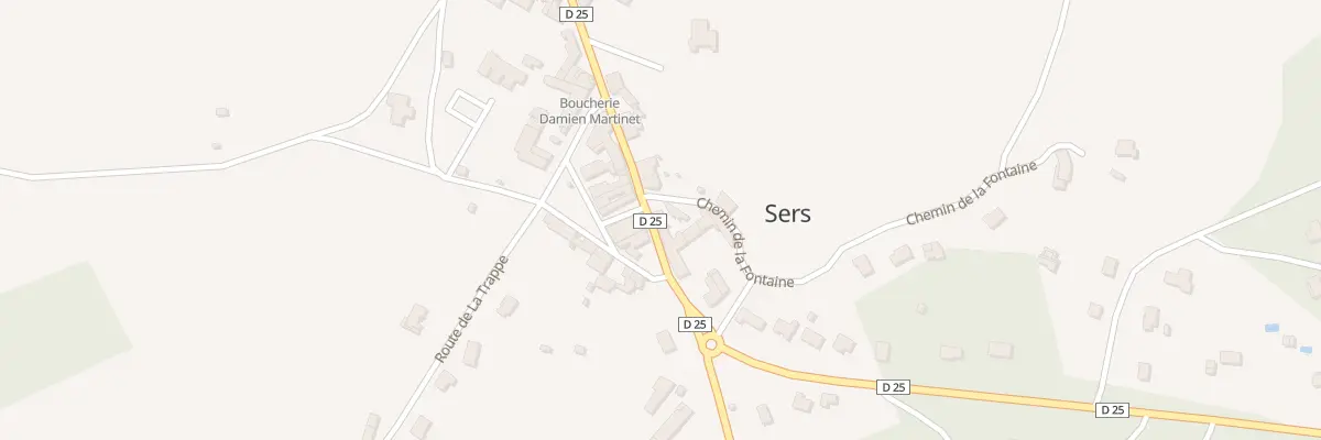 Plan du 5051 Le Bourg à Sers