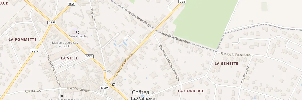 Plan du 24 Rue des Aumôneries à Château-la-Vallière