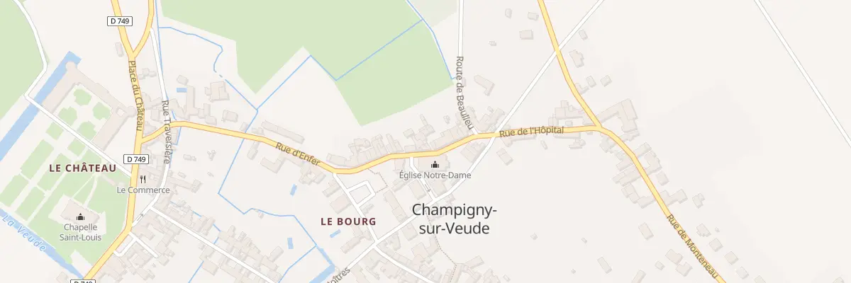 Plan du 20A Rue de l’Hôpital à Champigny-sur-Veude