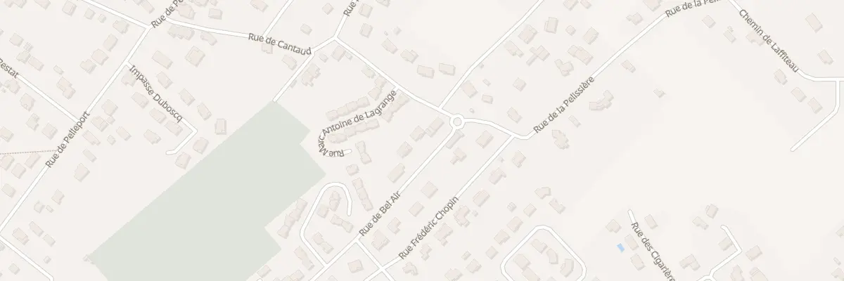 Plan de la Rue de Bel Air à Tonneins