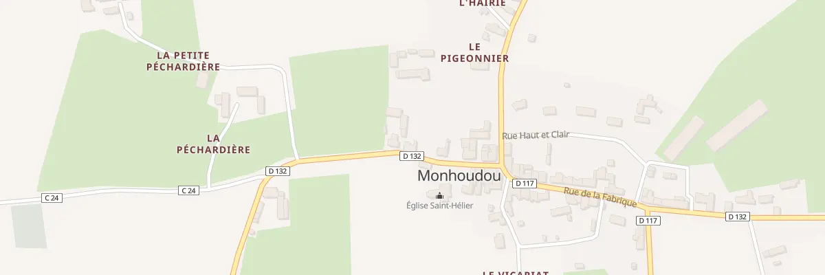 Plan du 10 Rue de la Grange Dimière à Monhoudou