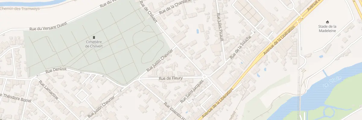 Plan du 15 Rue de Chilvert à Poitiers