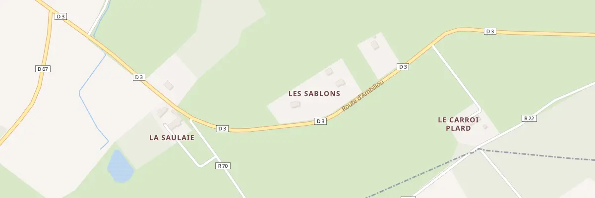Plan du 1031 Rte d’Ambillou à Courcelles-de-Touraine