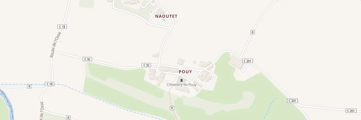 Plan du 920 Rte de Pouy sur l’Osse à Moncrabeau