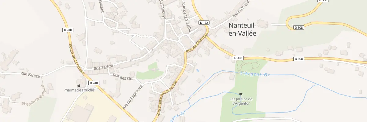 Plan du 28 Rue Guillaume le Noble à Nanteuil-en-Vallée