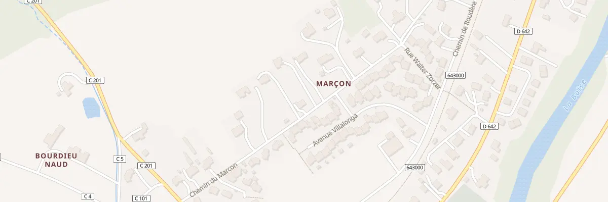 Plan du 13 Che du Marcon à Vianne