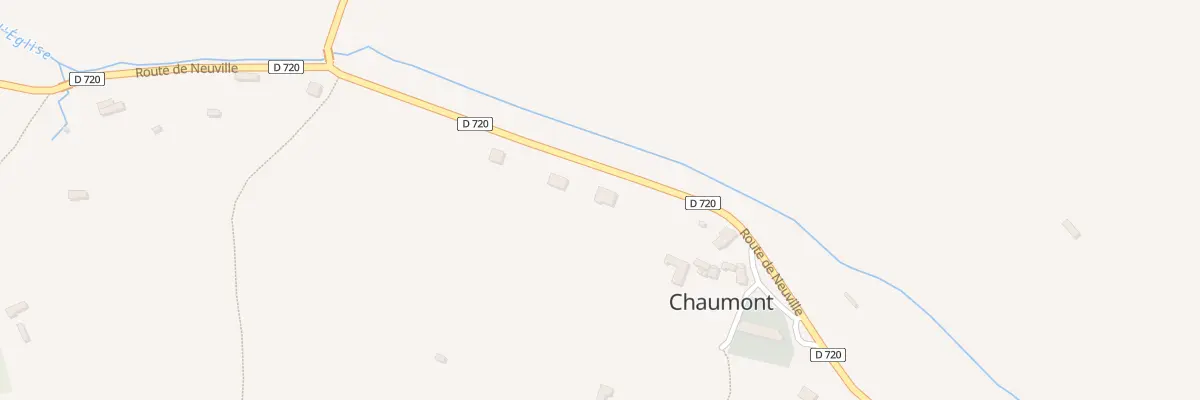 Plan du 13 Rte de Neuville à Chaumont