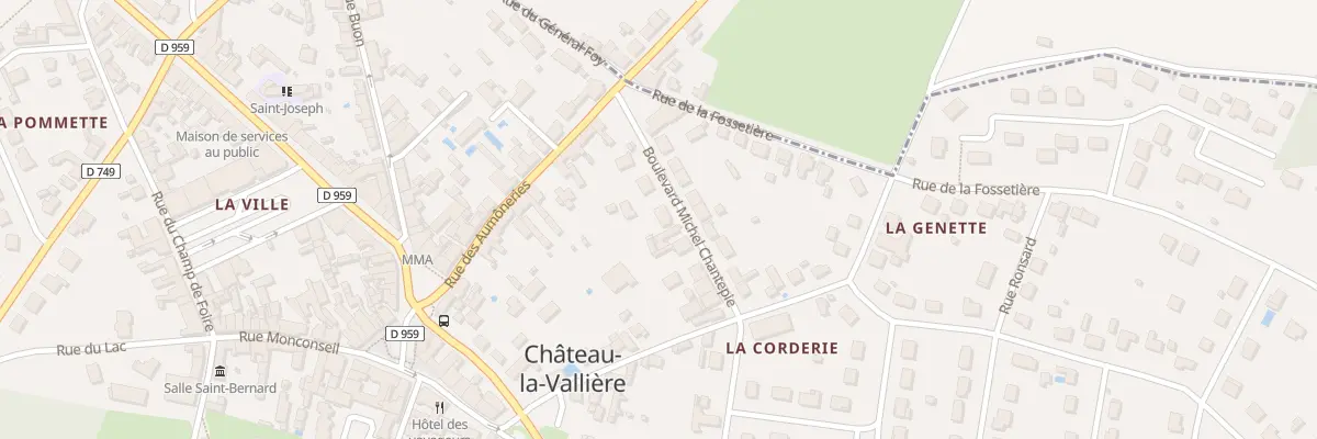 Plan du 4 Bd Michel Chantepie à Château-la-Vallière