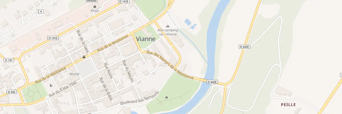 Plan du 15 Rue Martyrs de la Resistance à Vianne