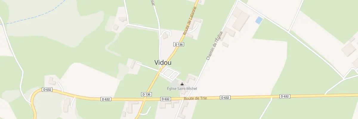 Plan du 3 Che de l’Eglise à Vidou