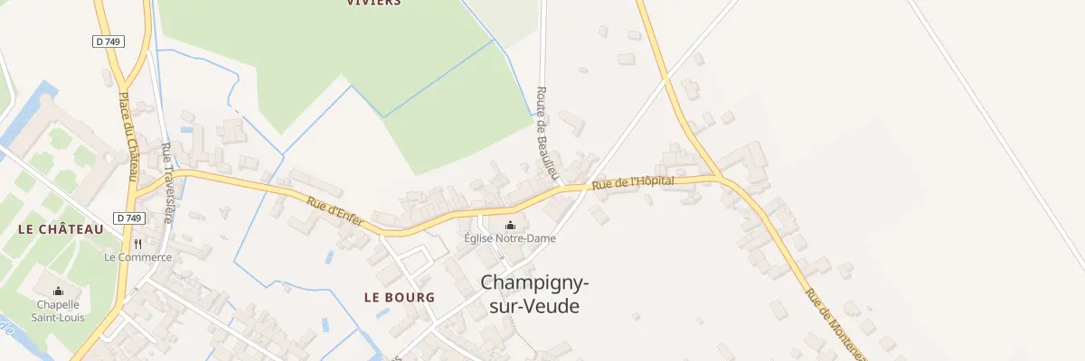 Plan du 30 Rue de l’Hôpital à Champigny-sur-Veude