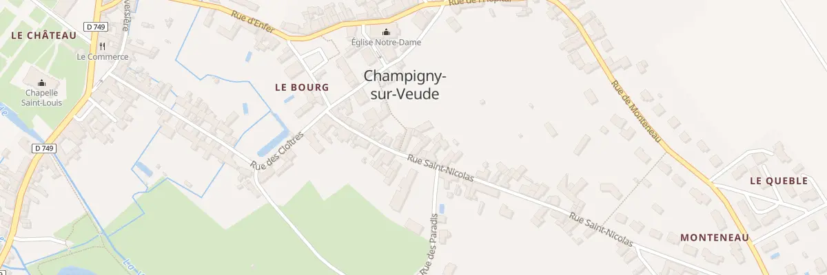 Plan du 12 Rue Saint-Nicolas à Champigny-sur-Veude
