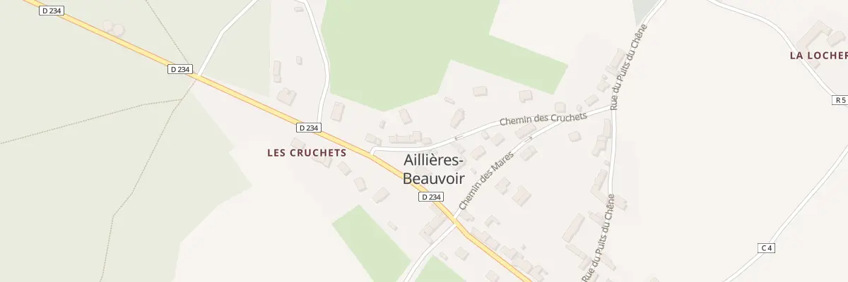 Plan du 11 Che des Cruchets à Aillières-Beauvoir