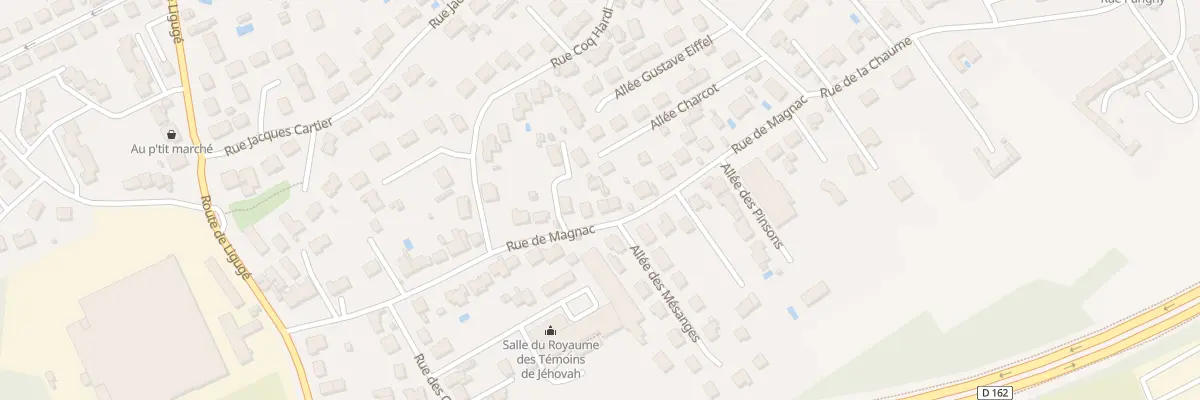 Plan du 22 Rue de Magnac à Saint-Benoît