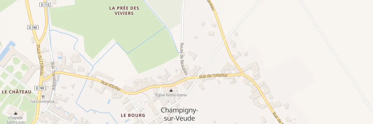 Plan du 3 Che de Beaulieu à Champigny-sur-Veude
