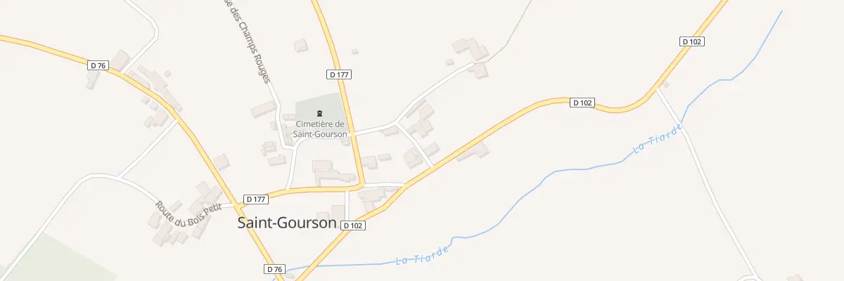 Plan du 2 Imp de la Tiarde à Saint-Gourson