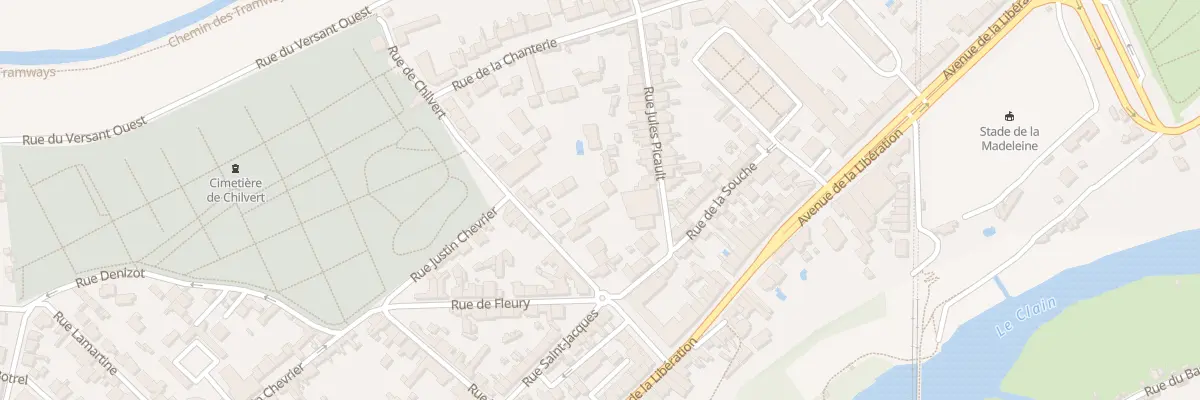 Plan du 16B Rue de Chilvert à Poitiers