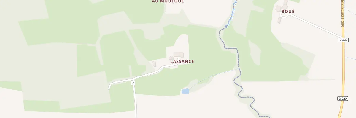 Plan du 318 Vc de Lassance à Mouchan