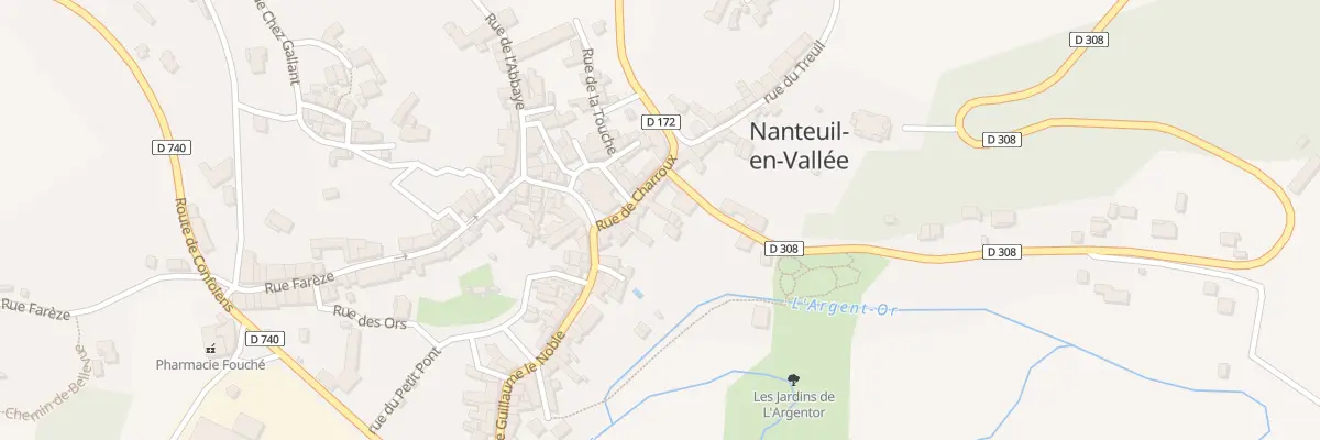 Plan du 1 Rue de Charroux à Nanteuil-en-Vallée
