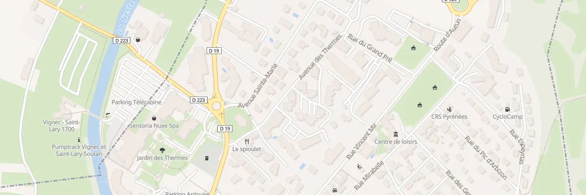 Plan du 13 Av des Thermes à Saint-Lary-Soulan