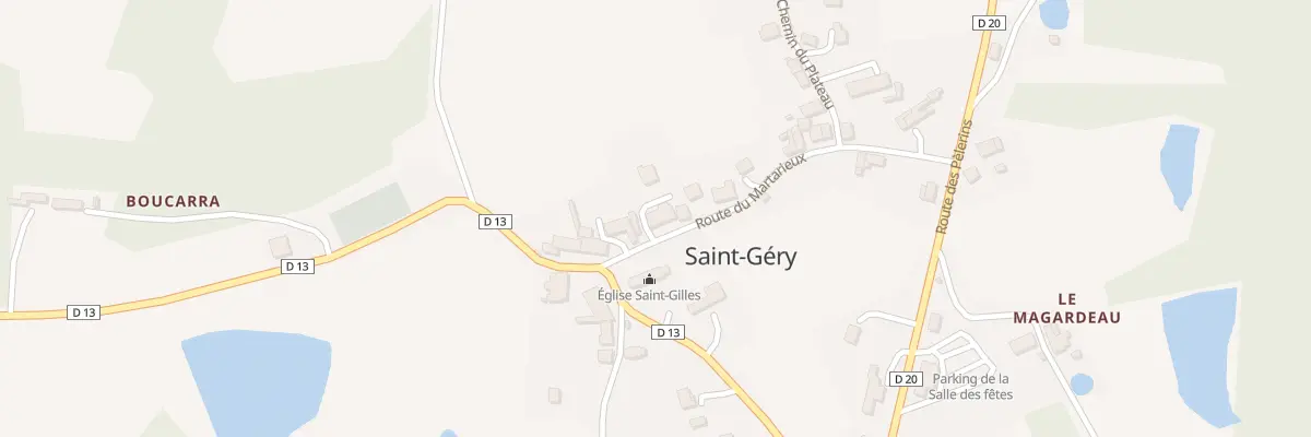 Plan du 14 Le Bourg Nord à Saint-Géry