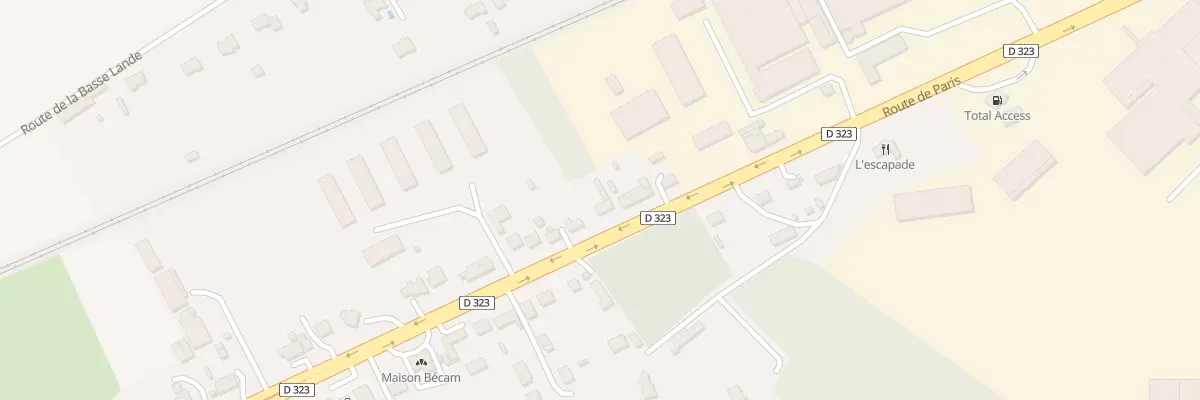 Plan du 36 Rte de Paris à Trangé